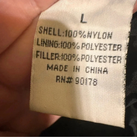 Mythology Women’s Black Quilted Button Up Jacket With Collar Size Large - Picture 9 of 12